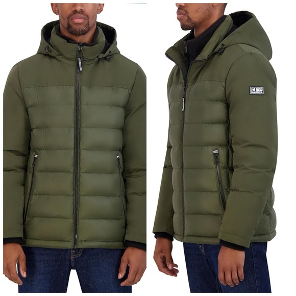 Nautica Other - Nautica Men's Mixed Media Puffer - Fleece Lined - Men's XL